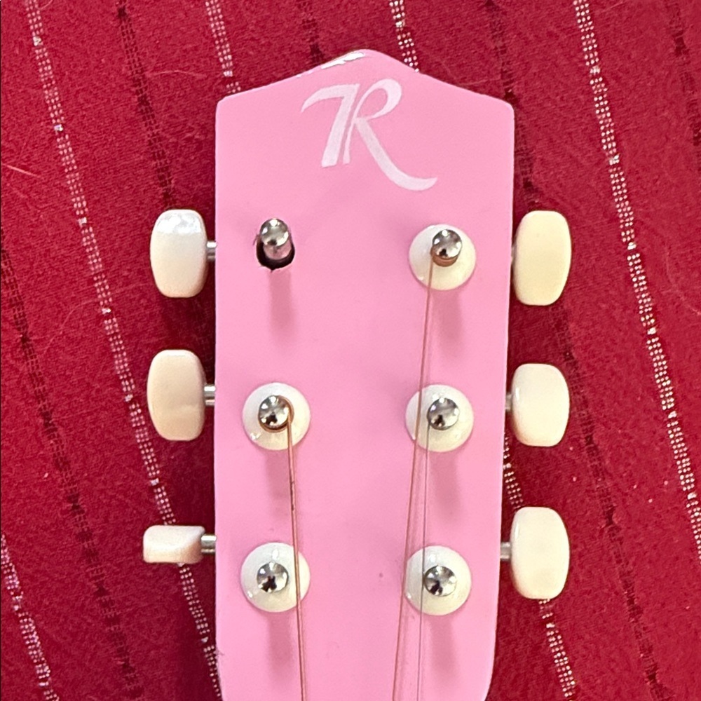 Robson Acoustic Guitar with strap 30” Junior Size Model ROB30 pink - Picture 4 of 14